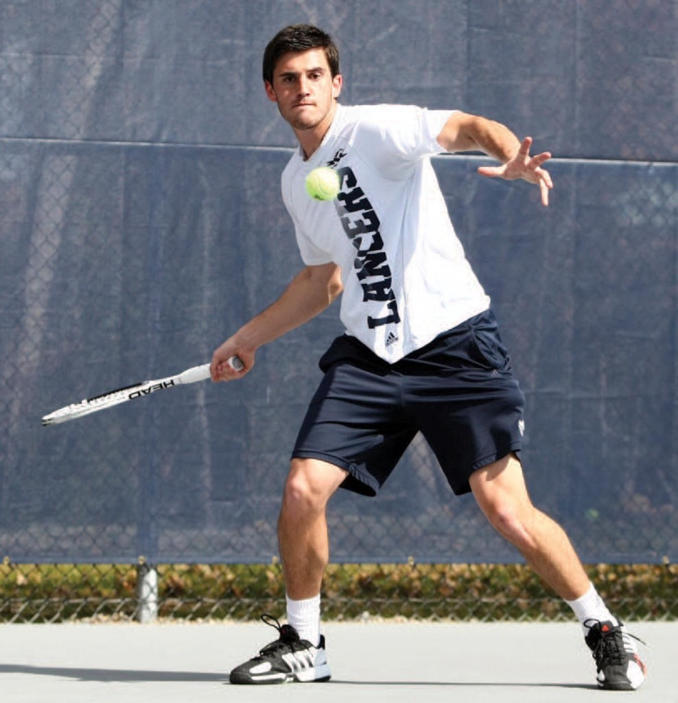 Georgi Khmiadashvili ’13 played out of the No. 1 singles position on the men’s tennis team.