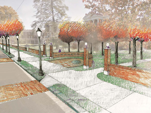 A new landscaped entry at the north end of Brock Commons will give visitors a sense of arrival and provide an ‘iconic photo moment.