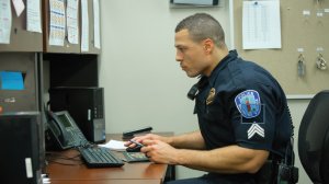 Sgt. Jay Louden ’01, of the Richmond Police Department, says the many community programs run by his department give officers the chance to get to know people and for community members to realize police officers are ‘people like them.’