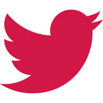 red twitter logo